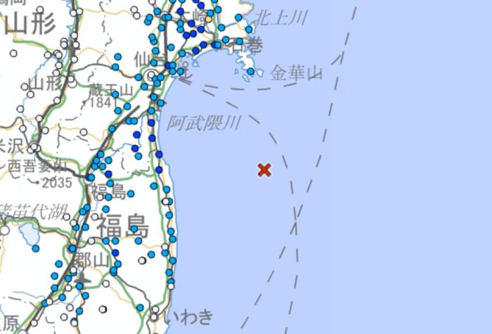 日本福岛近海发生5级地震 多地有震感